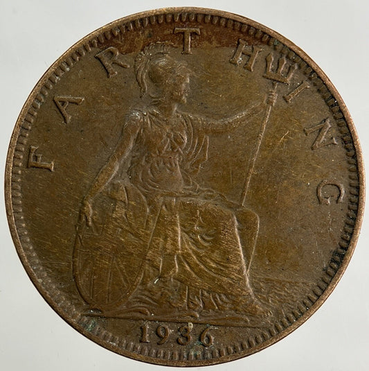 1936 George V Farthing Coin | Fine Collectable Grade
