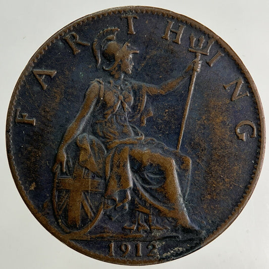 1912 George V Farthing Coin | Fine Collectable Grade