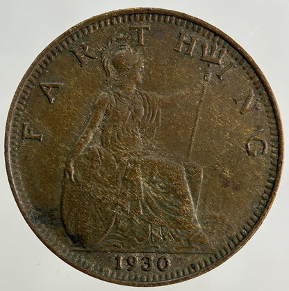 1930 George V Farthing Coin | Fine Collectable Grade