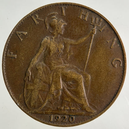 1920 George V Farthing Coin | Fine Collectable Grade