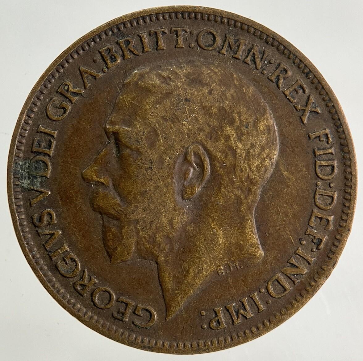 1920 George V Farthing Coin | Fine Collectable Grade