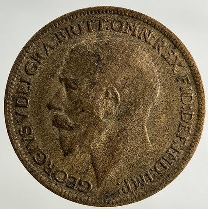 1918 George V Farthing Coin | Fine Collectable Grade