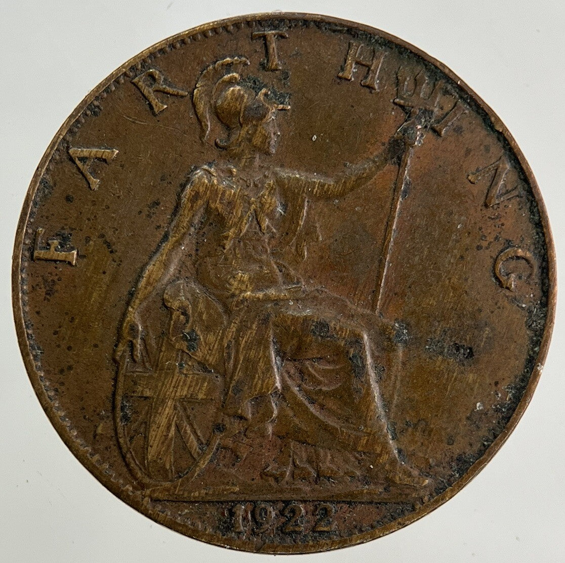 1922 George V Farthing Coin | Fine Collectable Grade