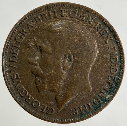 1923 George V Farthing Coin | Fine Collectable Grade