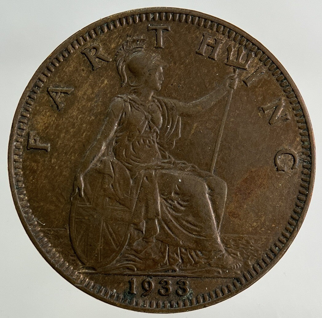 1933 George V Farthing Coin | Fine Collectable Grade