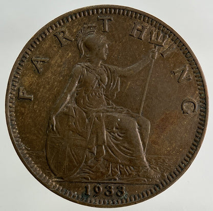 1933 George V Farthing Coin | Fine Collectable Grade