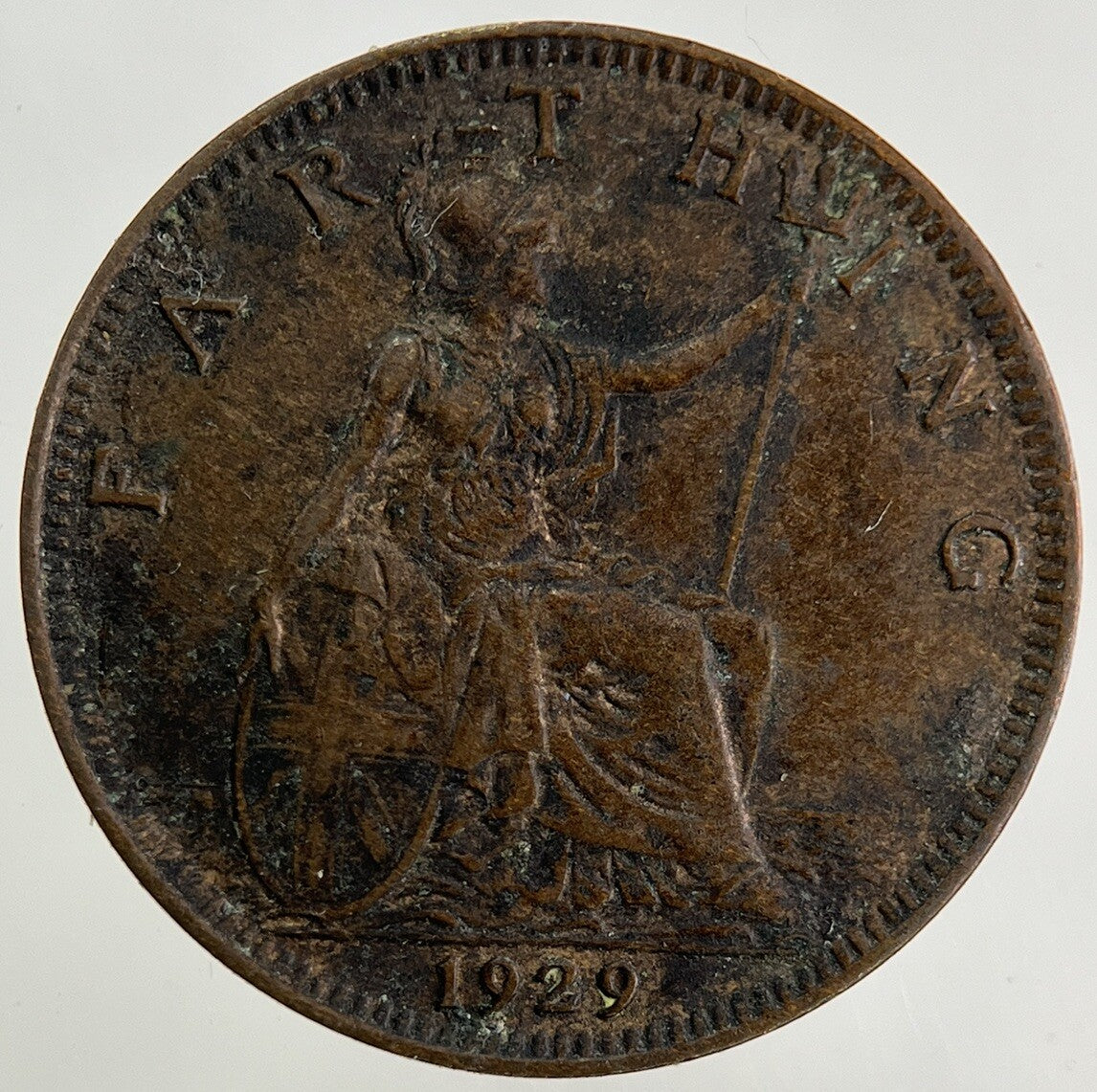 1929 George V Farthing Coin | Fine Collectable Grade