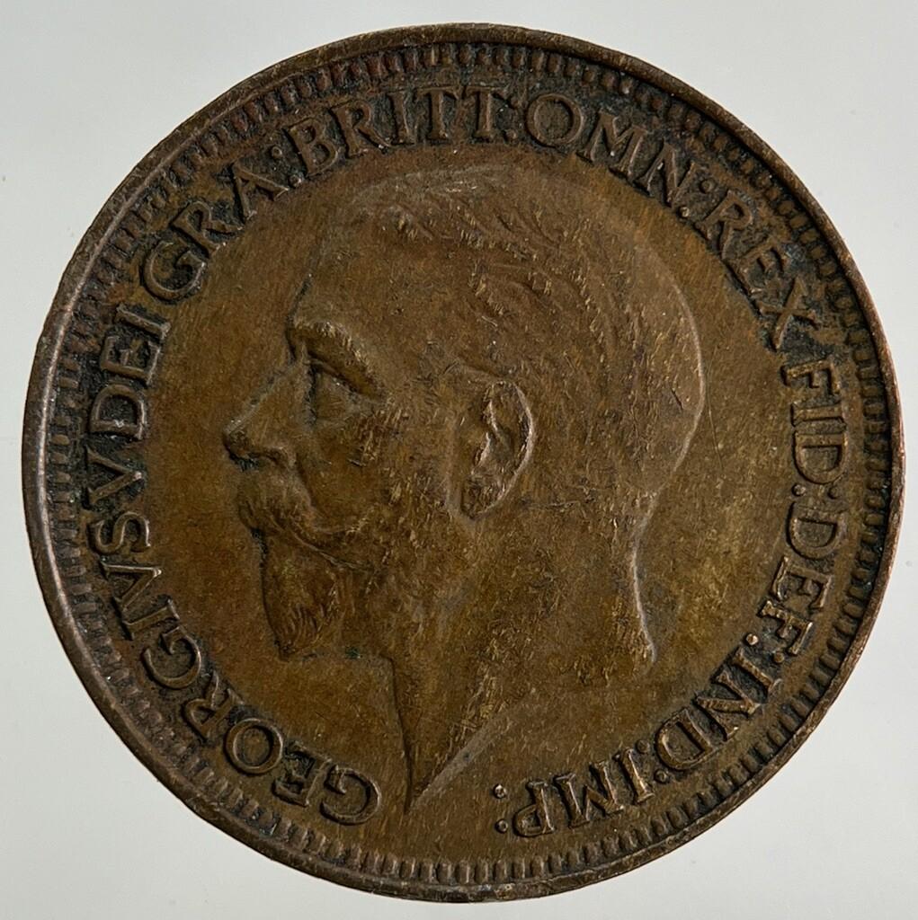 1929 George V Farthing Coin | Fine Collectable Grade