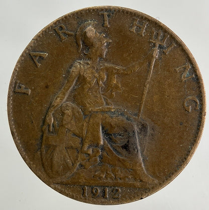 1912 George V Farthing Coin | Fine Collectable Grade