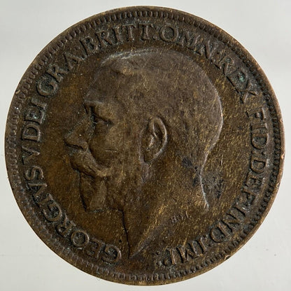 1923 George V Farthing Coin | Fine Collectable Grade