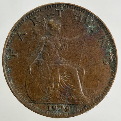 1929 George V Farthing Coin | Fine Collectable Grade