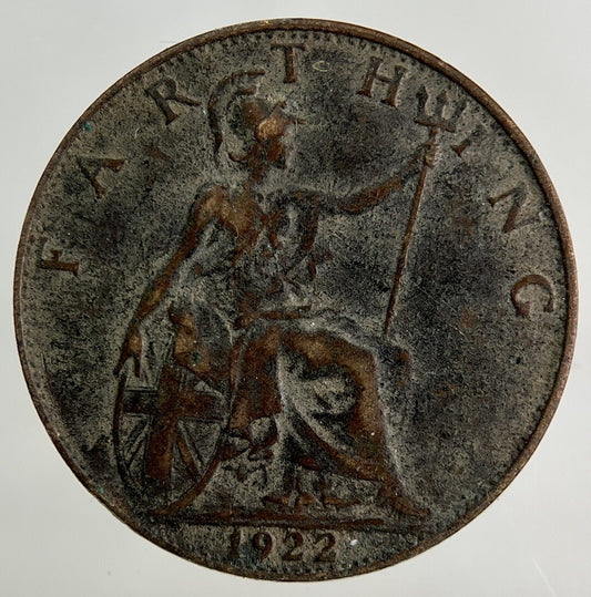 1922 George V Farthing Coin | Fine Collectable Grade