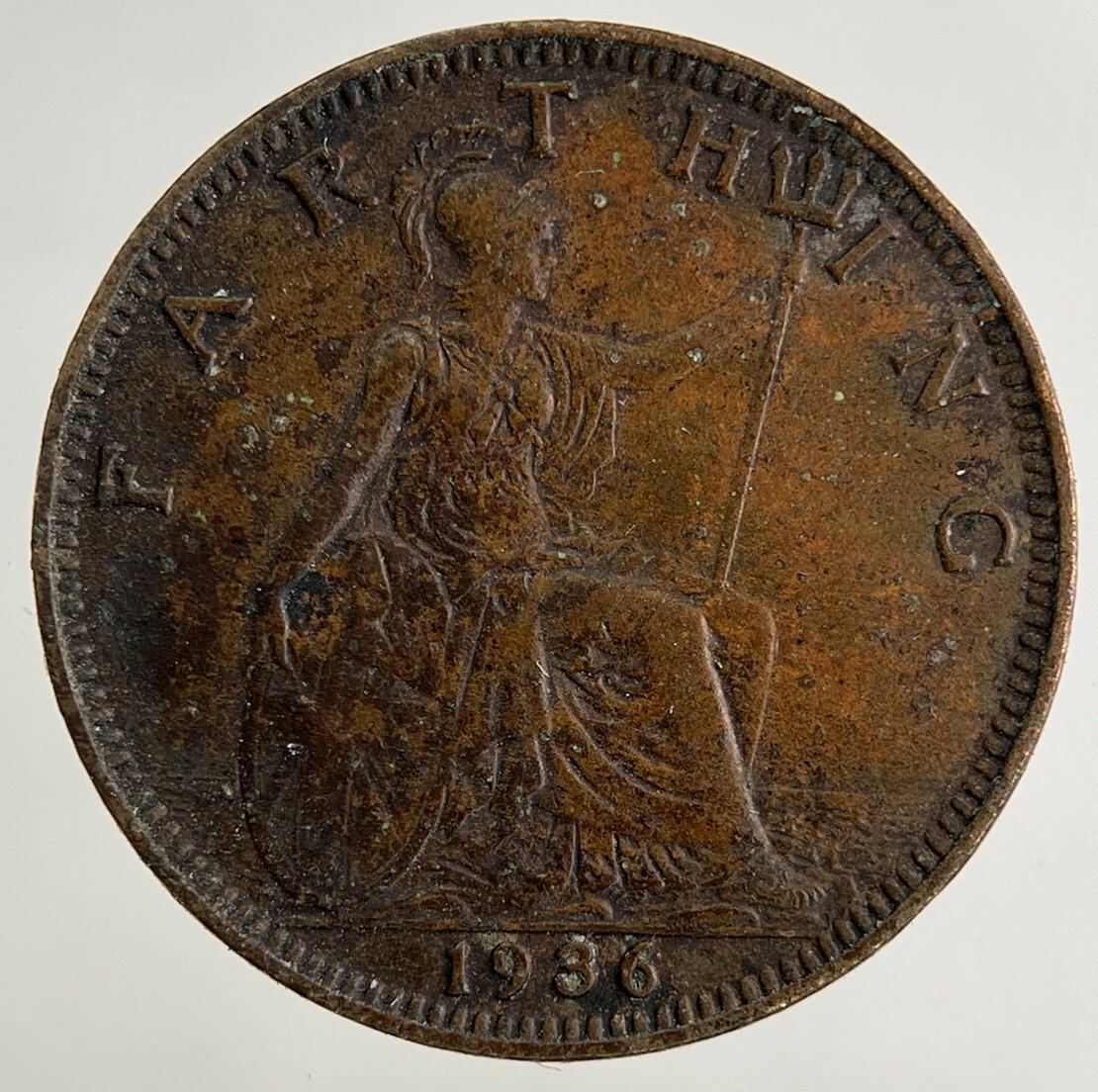 1936 George V Farthing Coin | Fine Collectable Grade