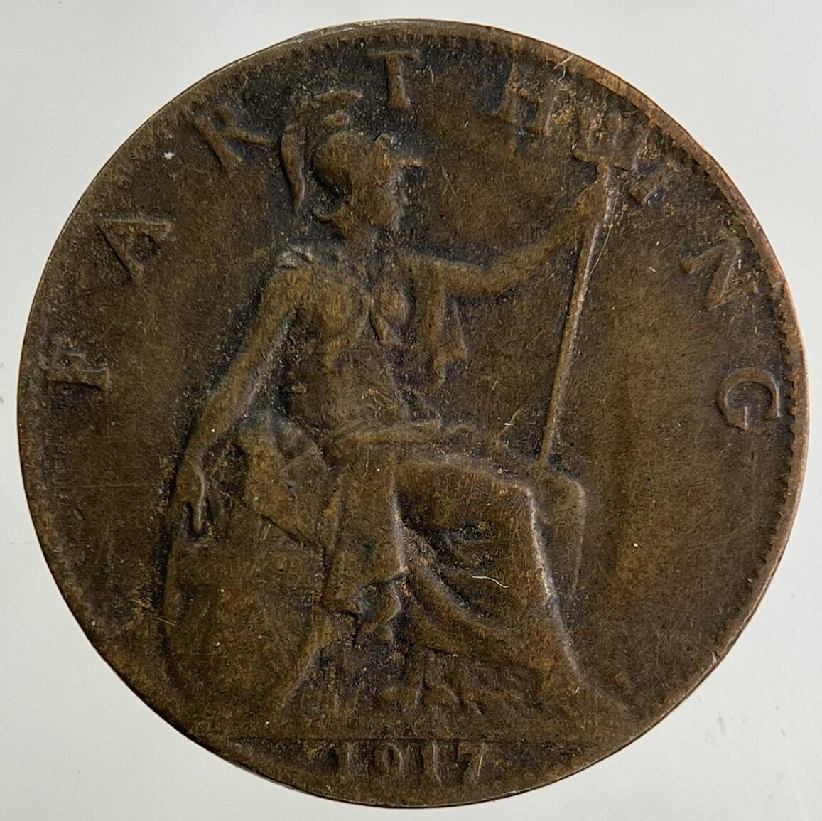 1917 George V Farthing Coin | Collectable Grade