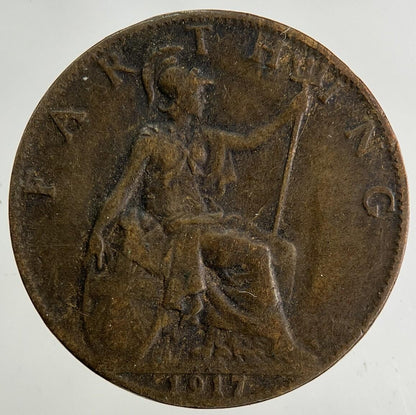 1917 George V Farthing Coin | Collectable Grade