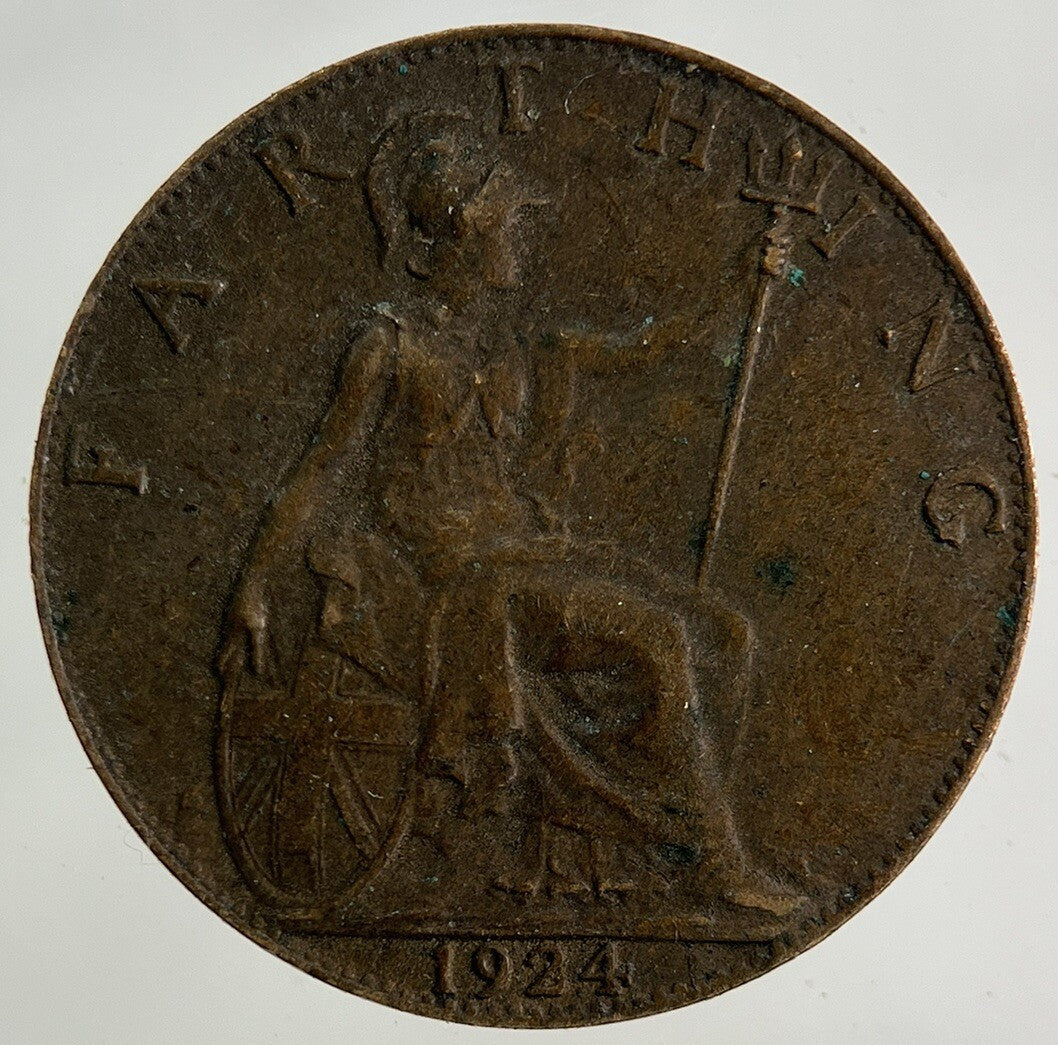 1924 George V Farthing Coin | Fine Collectable Grade
