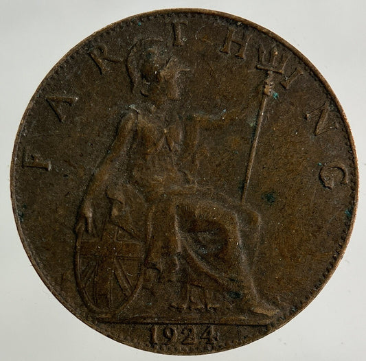 1924 George V Farthing Coin | Fine Collectable Grade