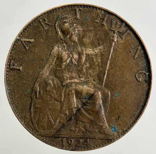 1924 George V Farthing Coin | Fine Collectable Grade