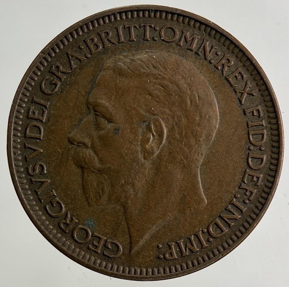 1934 George V Farthing Coin | Fine Collectable Grade