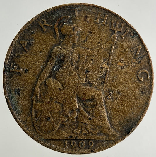 1909 Edward VII Farthing Coin | Collectable Grade