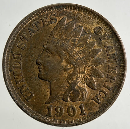 1901 US USA One Cent Coin | Fine Collectable Grade