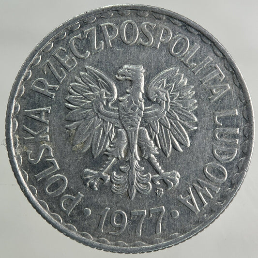 1977 Poland 1 Zloty Coin | Fine Collectable Grade
