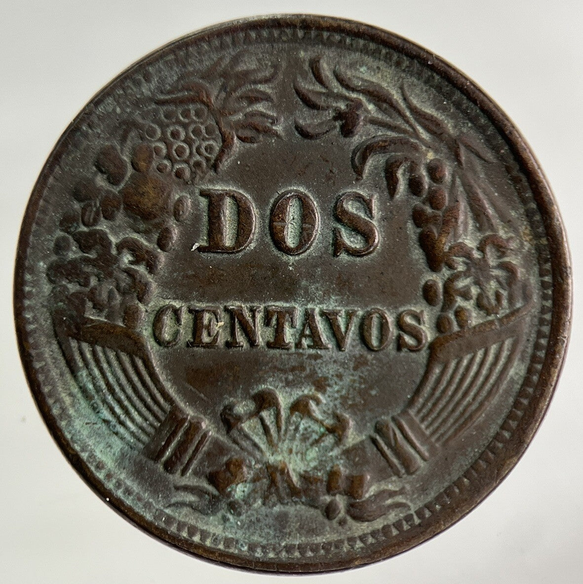 1876 Peru Dos 2 Centavos Coin | Collectable Grade