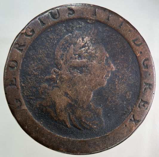 1797 George III 3rd Cartwheel One Penny Coin | Collectable Grade