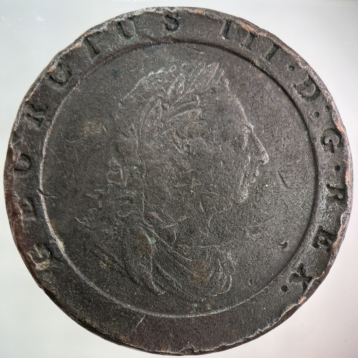 1797 George III 3rd Cartwheel Two-Pence Coin | Fine Collectable Grade