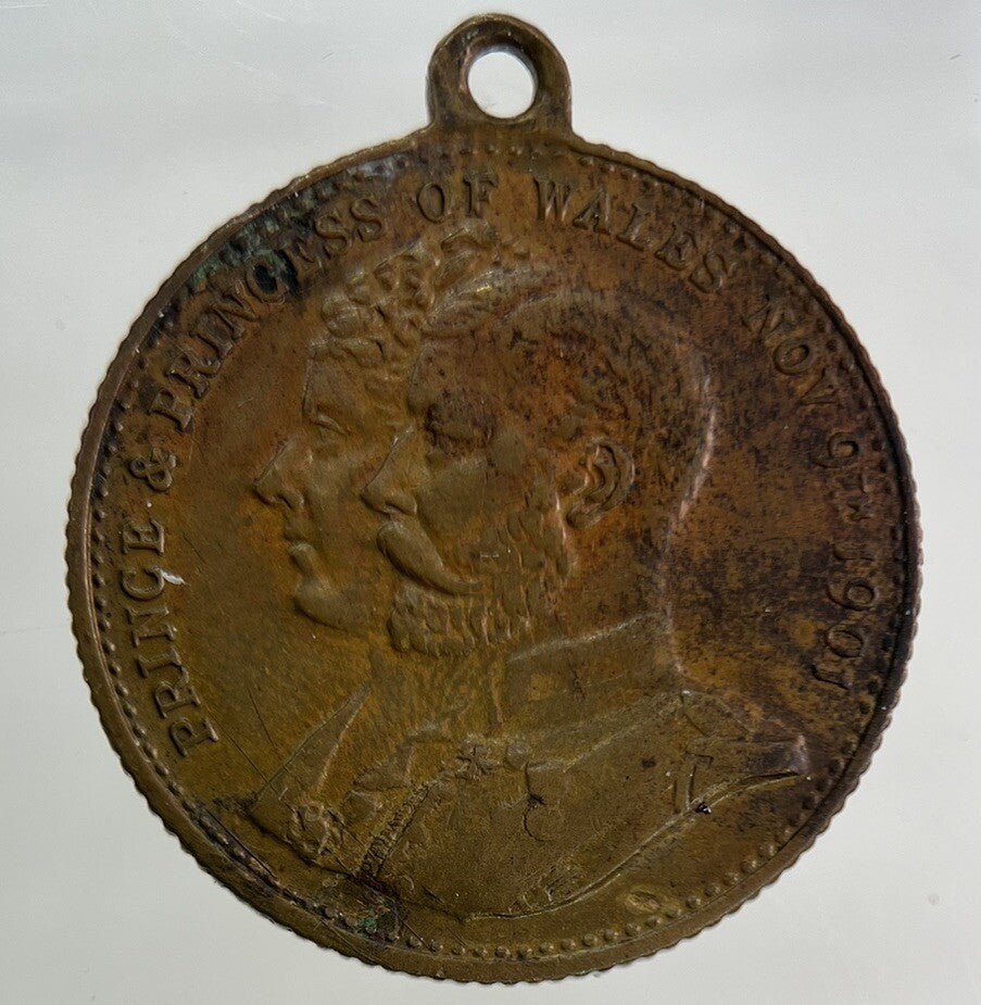 1901 Edward VII Commemorative Medal Coin | Fine Collectable Grade