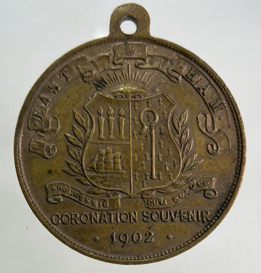 1902 Edward VII Coronation Commemorative Medal Coin | Fine Collectable Grade