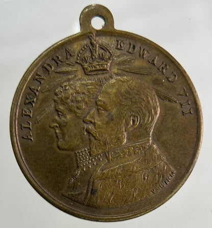1902 Edward VII Coronation Commemorative Medal Coin | Fine Collectable Grade