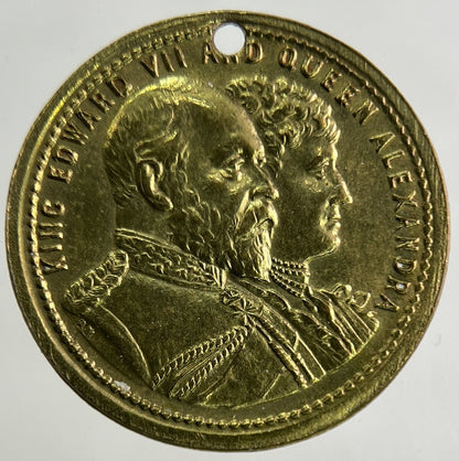 1902 Edward VII Coronation Commemorative Medal Coin | Fine Collectable Grade