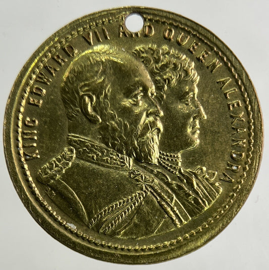 1902 Edward VII Coronation Commemorative Medal Coin | Fine Collectable Grade