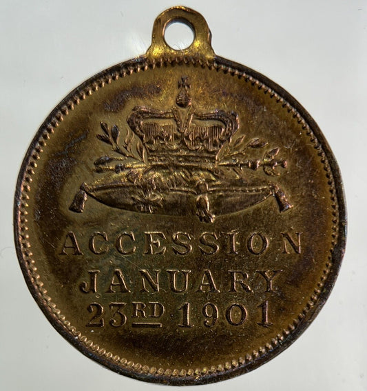 1901 Edward VII Accession Of England & India Medal Coin | Fine Collectable Grade