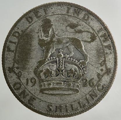 1926 George V Shilling Silver Coin | Fair Grade
