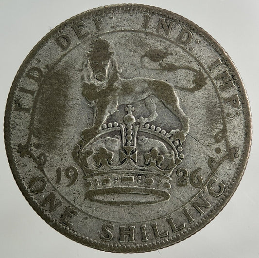 1926 George V Shilling Silver Coin | Fair Grade