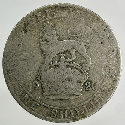 1920 George V Shilling Silver Coin | Fair Grade