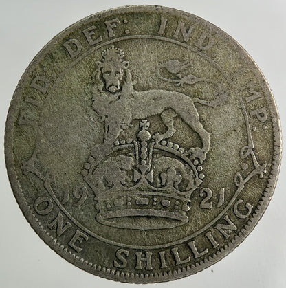 1921 George V Shilling Silver Coin | Collectable Grade