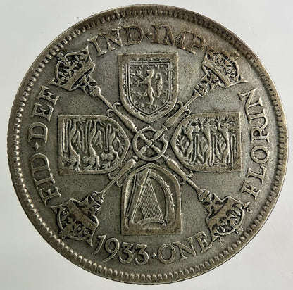 1933 George V Florin Silver Coin | Fine Collectable Grade