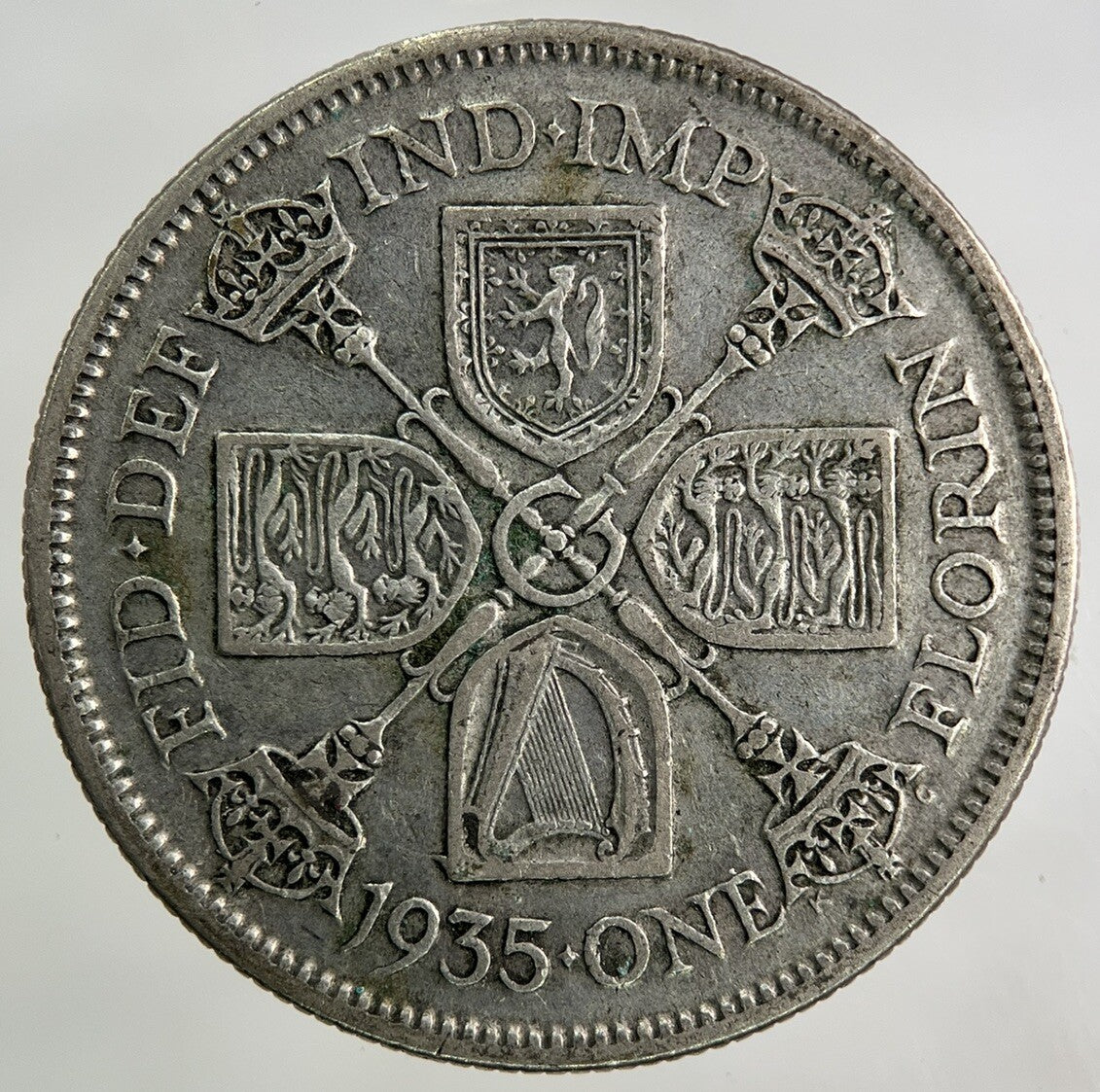 1935 George V Florin Silver Coin | Fine Collectable Grade