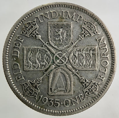 1935 George V Florin Silver Coin | Fine Collectable Grade