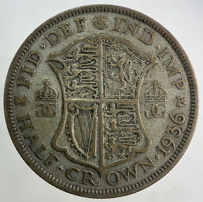 1936 George V Half-Crown Silver Coin | Collectable Grade