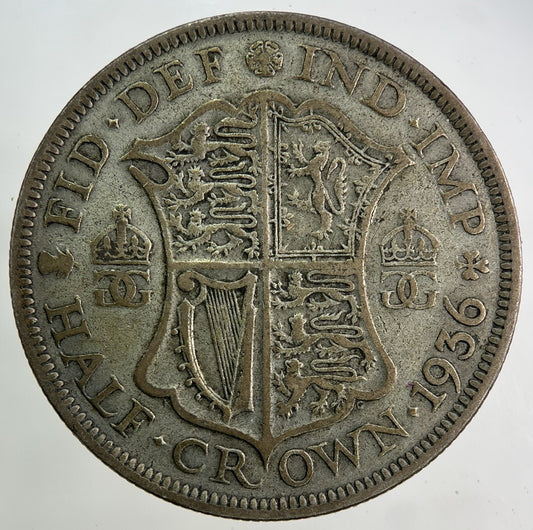 1936 George V Half-Crown Silver Coin | Collectable Grade