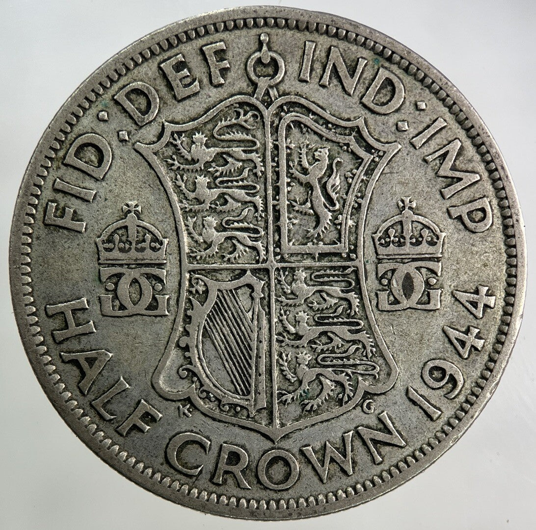 1944 George VI Half-Crown Silver Coin | Fine Collectable Grade