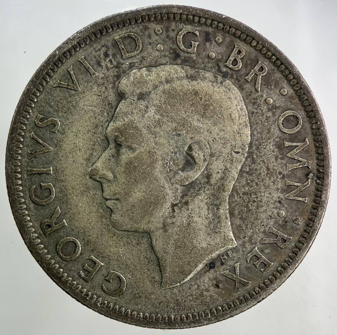 1939 George VI Half-Crown Silver Coin | Fine Collectable Grade