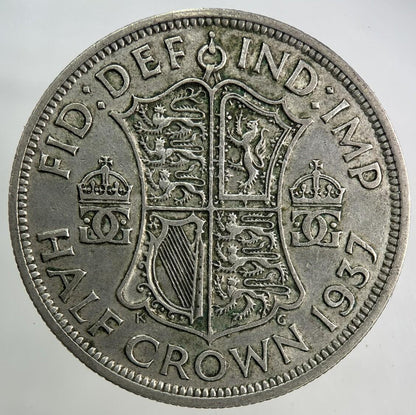 1937 George VI Half-Crown Silver Coin | Fine Collectable Grade