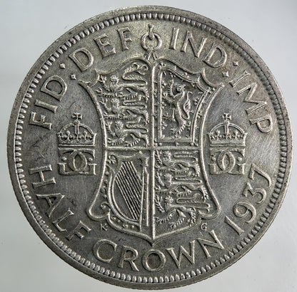1937 George VI Half-Crown Silver Coin | Fine Collectable Grade
