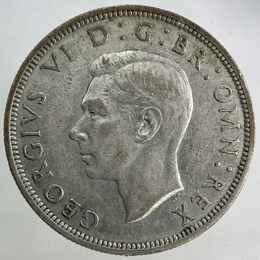 1941 George VI Half-Crown Silver Coin | Fine Collectable Grade