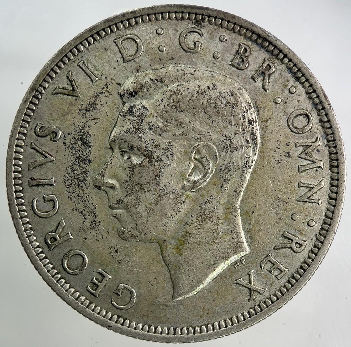 1941 George VI Half-Crown Silver Coin | Fine Collectable Grade